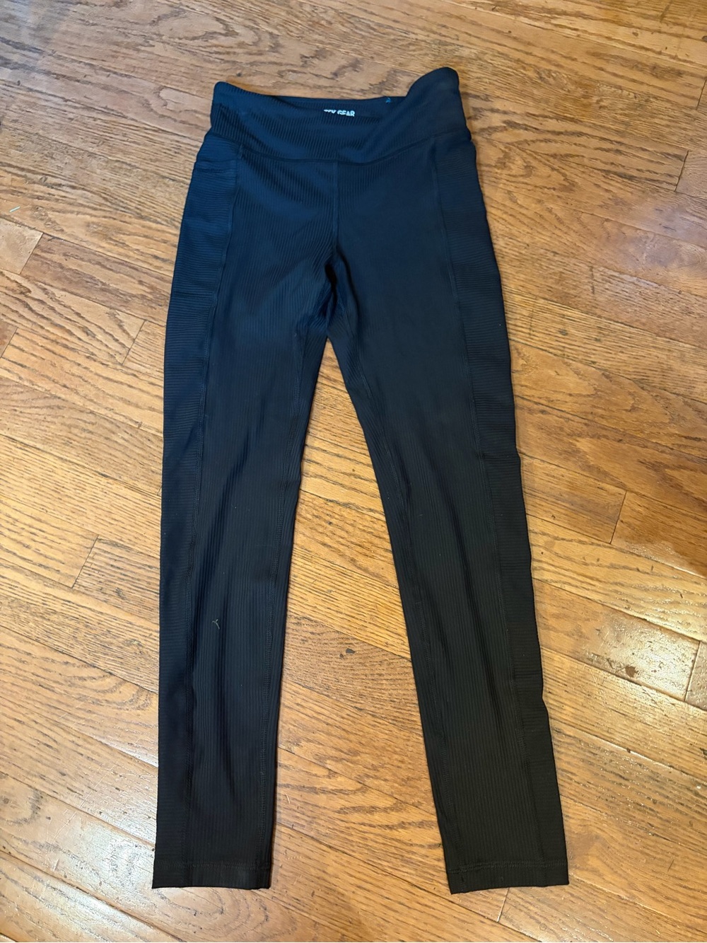 tek gear Black Ribbed  Leggings